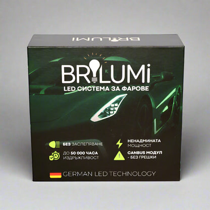 Bi-LED система с лупи за фарове H4 - BRILUMI OPTIX - 100W - CANBUS 6000K