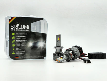 LED система за фарове H7 - BRILUMI ZENITH - 200W - CANBUS 6000K