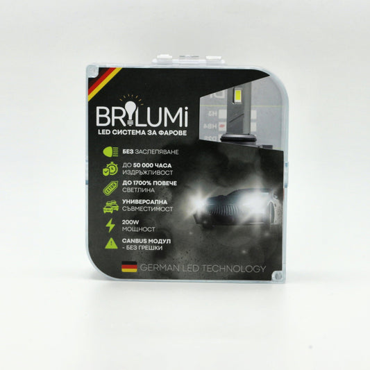 LED система за фарове HB4 - BRILUMI ZENITH - 200W - CANBUS 6000K